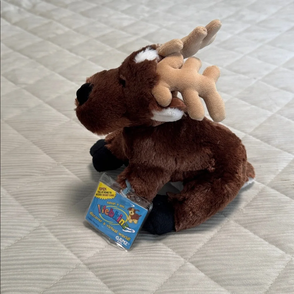 Ganz Webkinz Reindeer Plush New with Code Sealed 9" - Picture 4 of 4